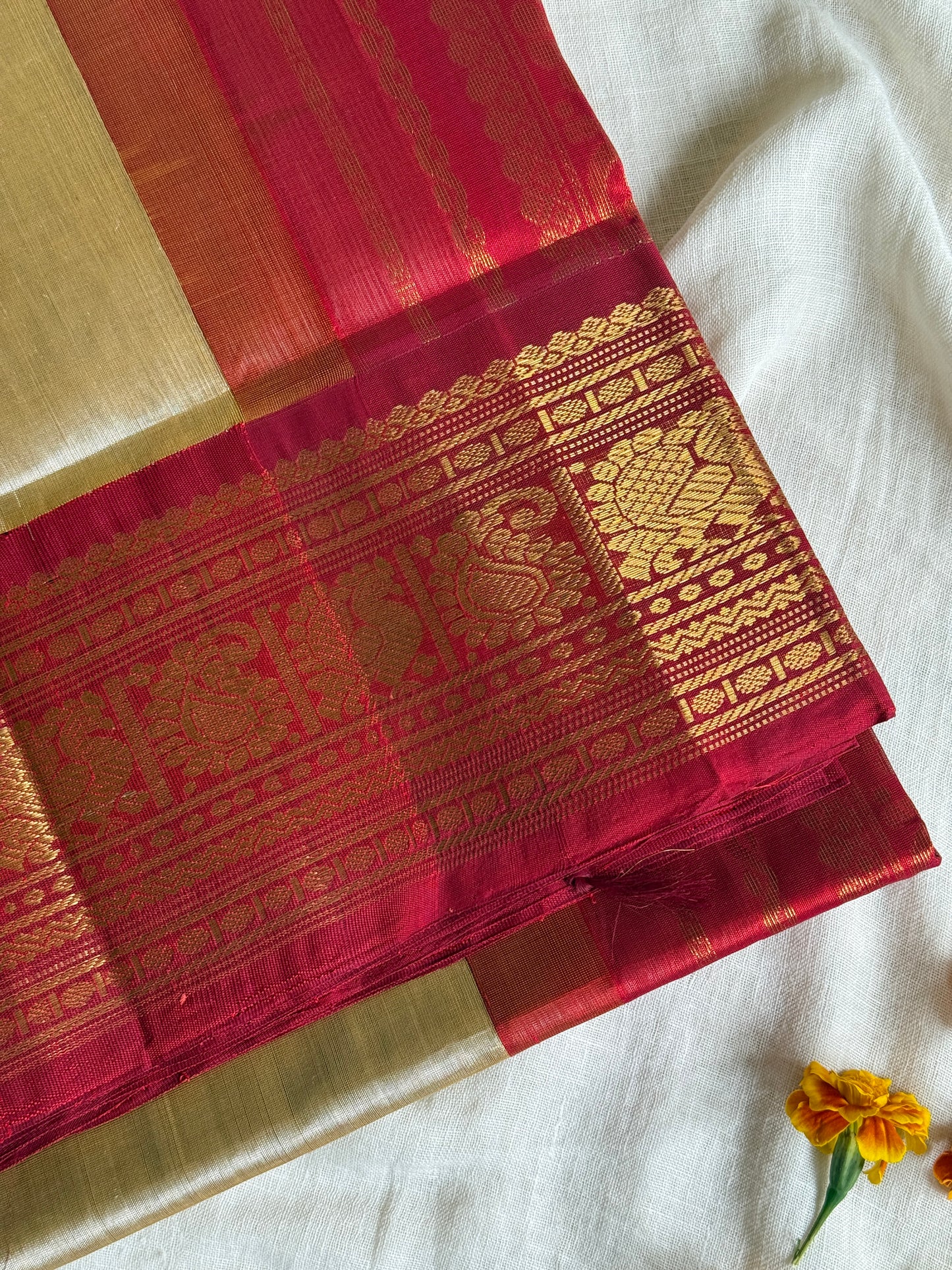 Beige & Brown Korvai