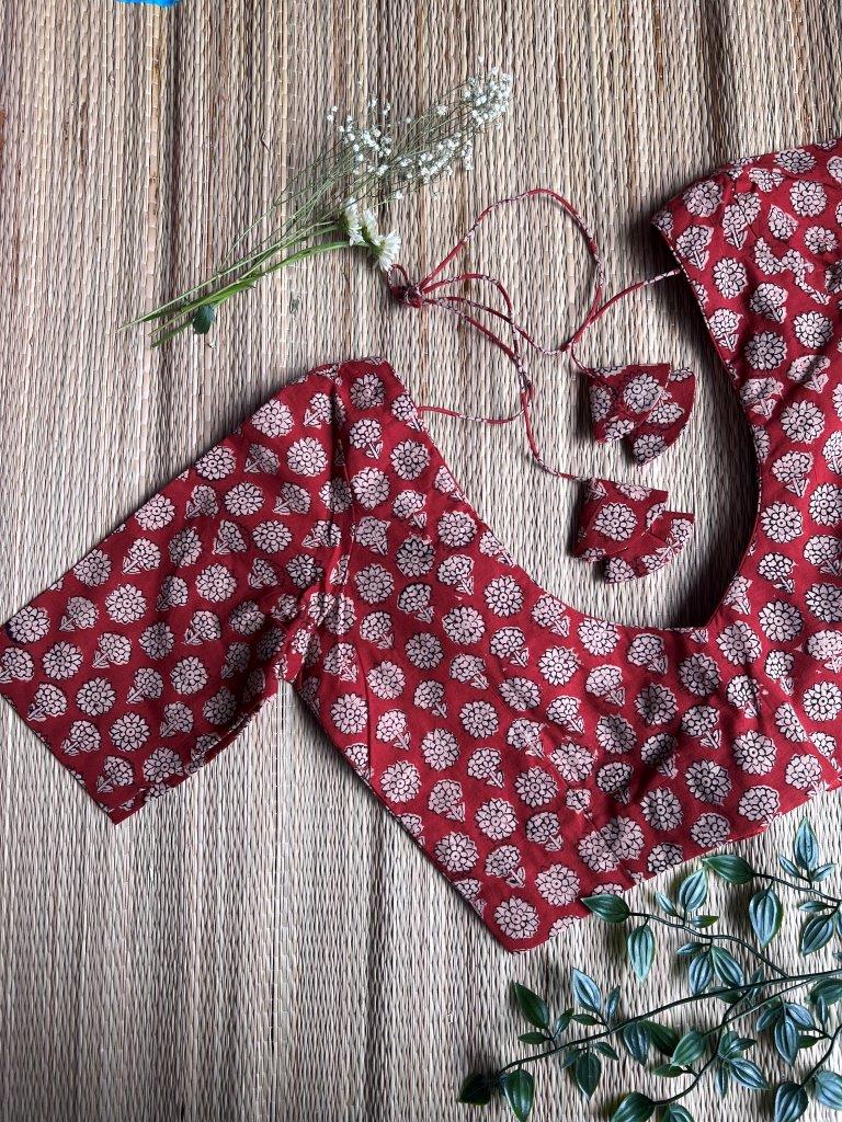 Fiery Red Blouse