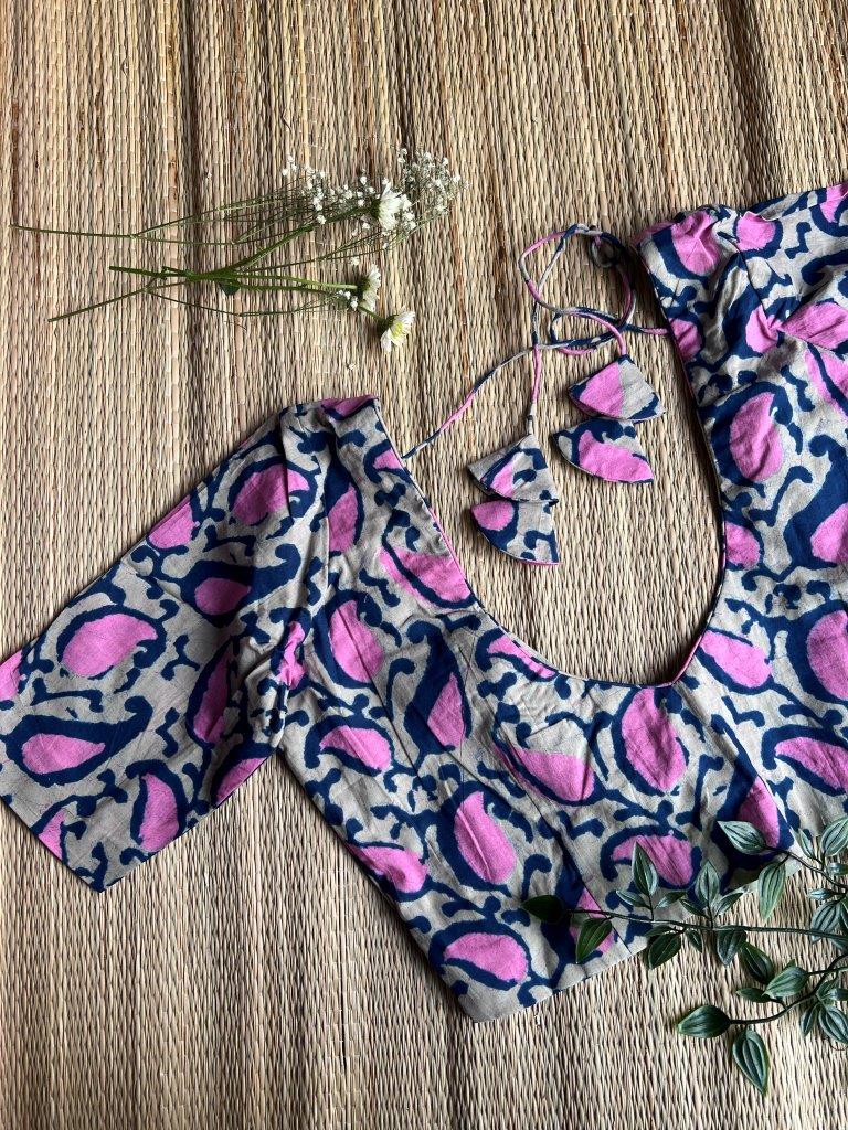 White and Pink Blouse