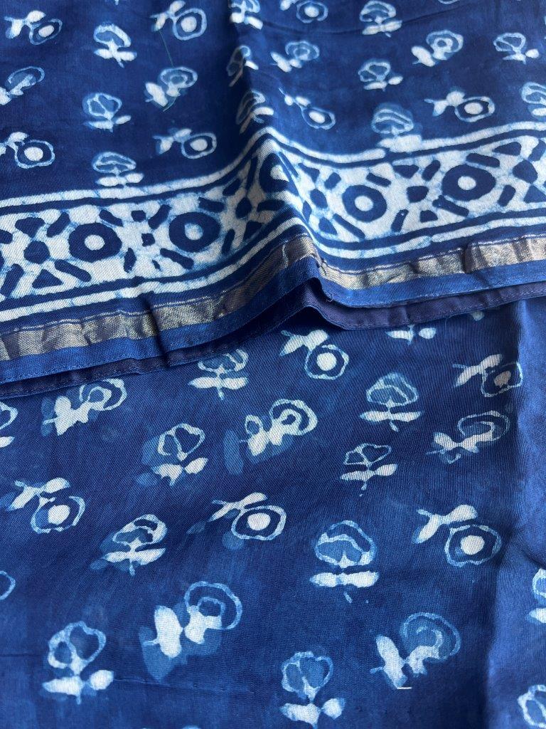 Ink Indigo Chanderi