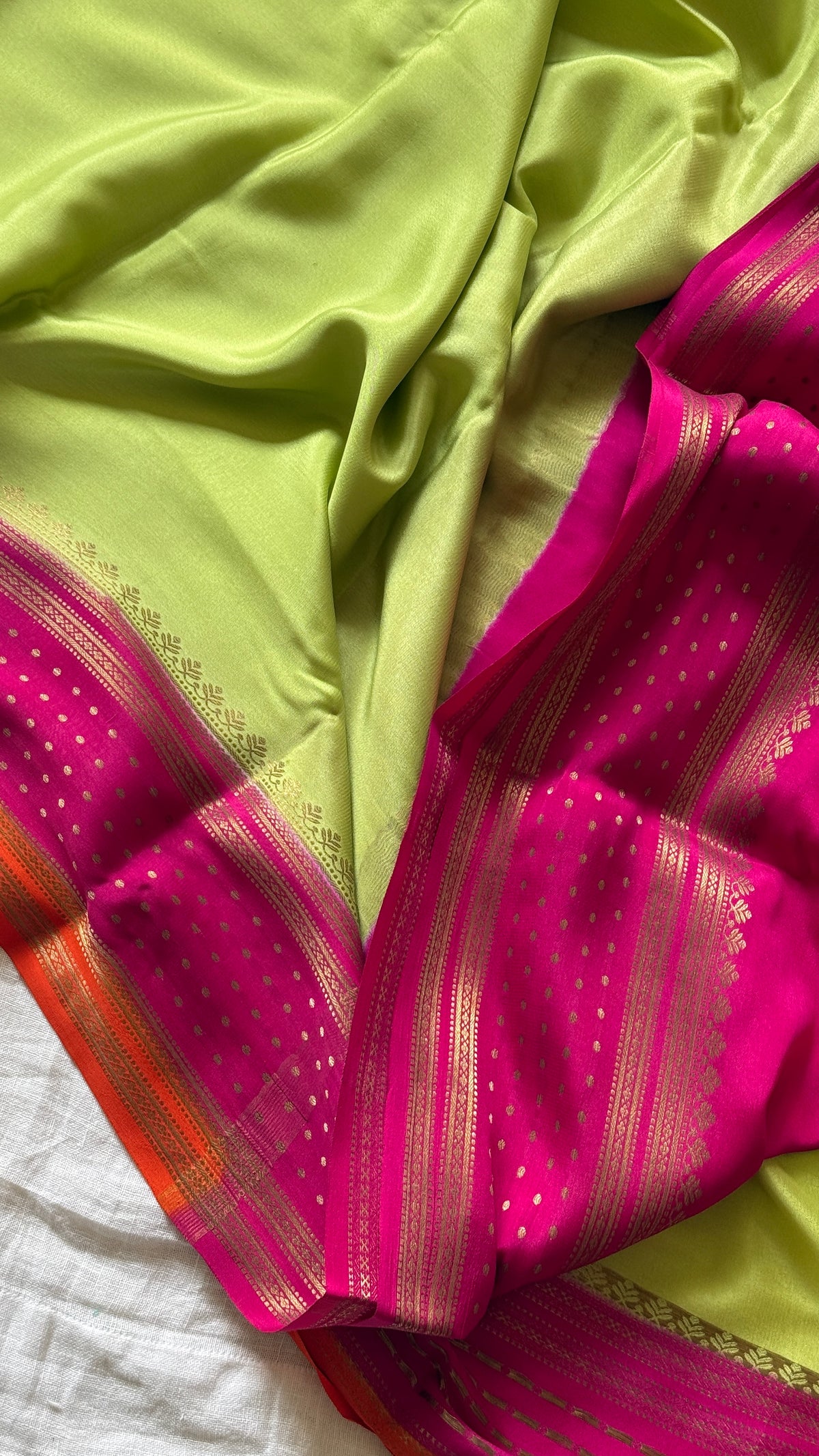 Apple Green Mysore Silk