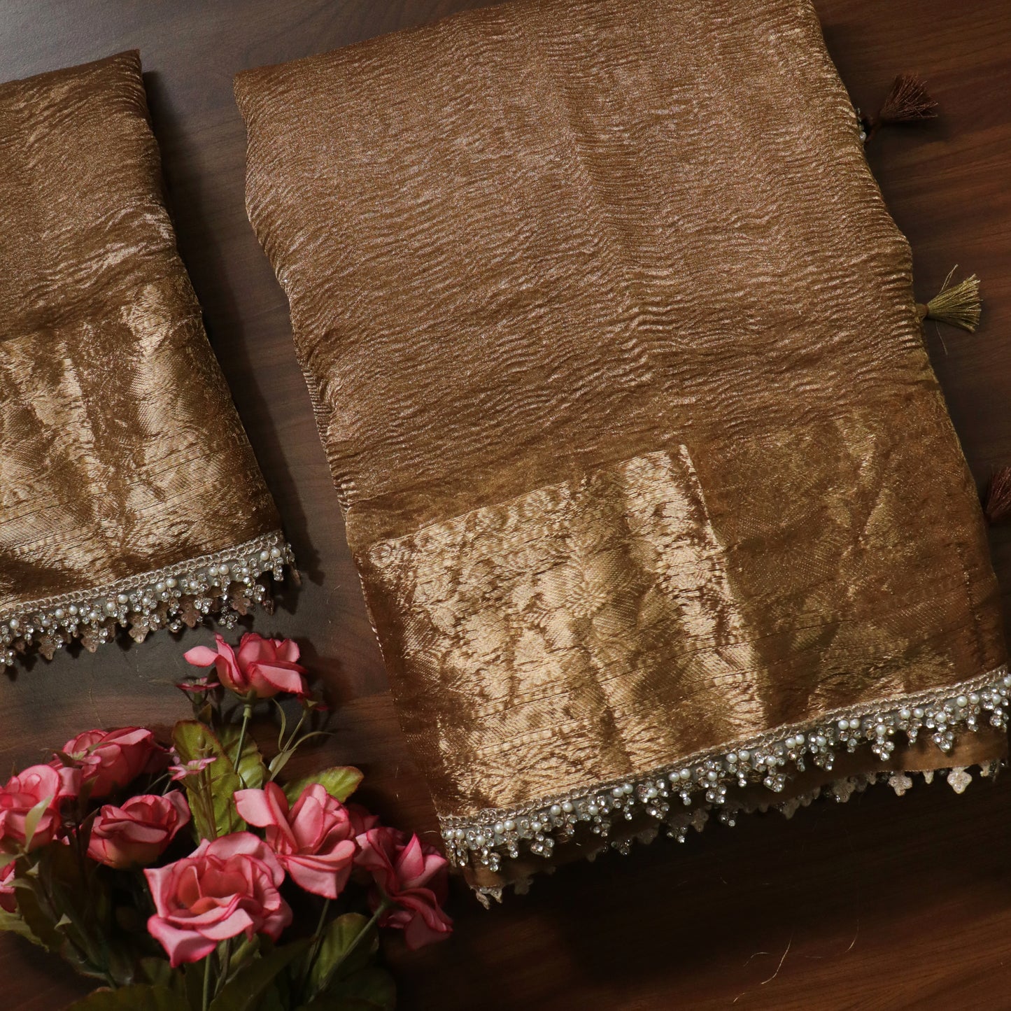 Brown Tissue Silk