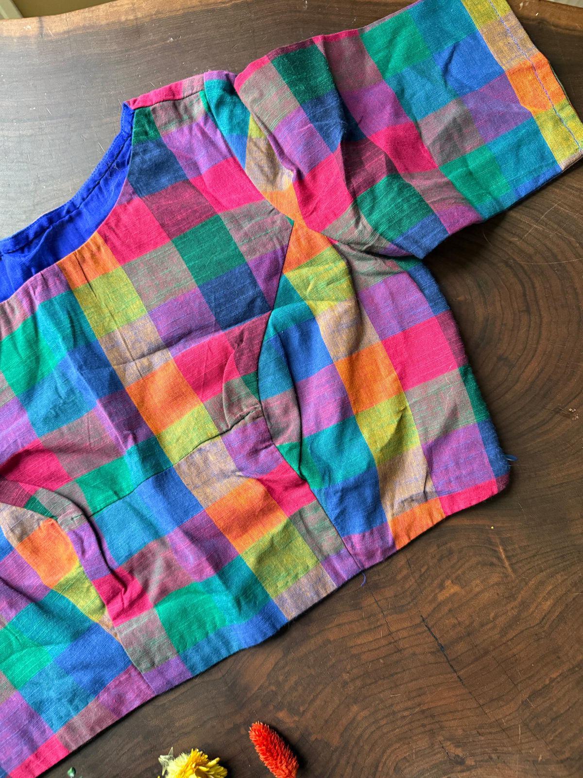 Madras Checks Blouse 03