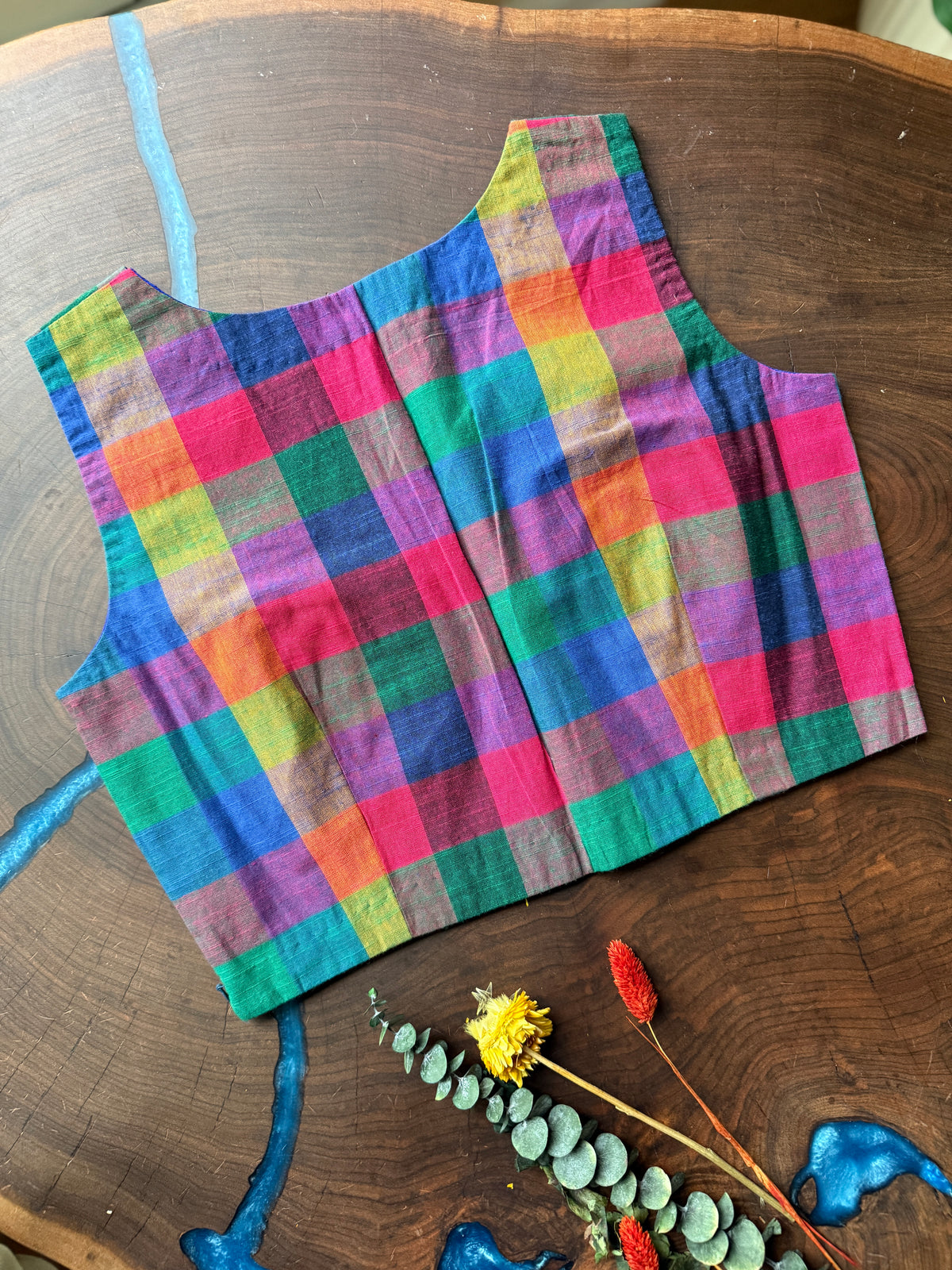 Madras Checks Blouse 02