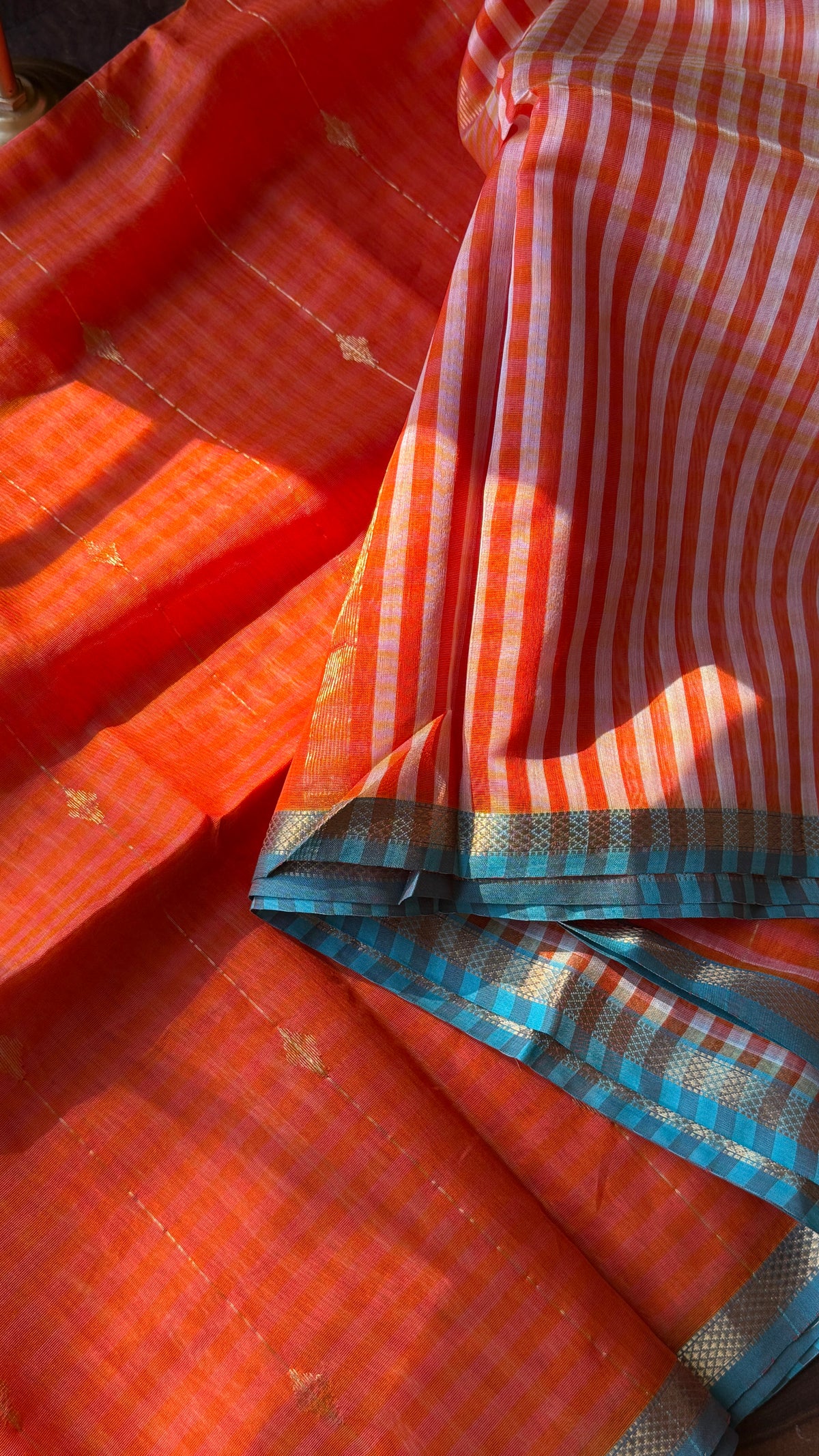 Maheshwari Orange checks