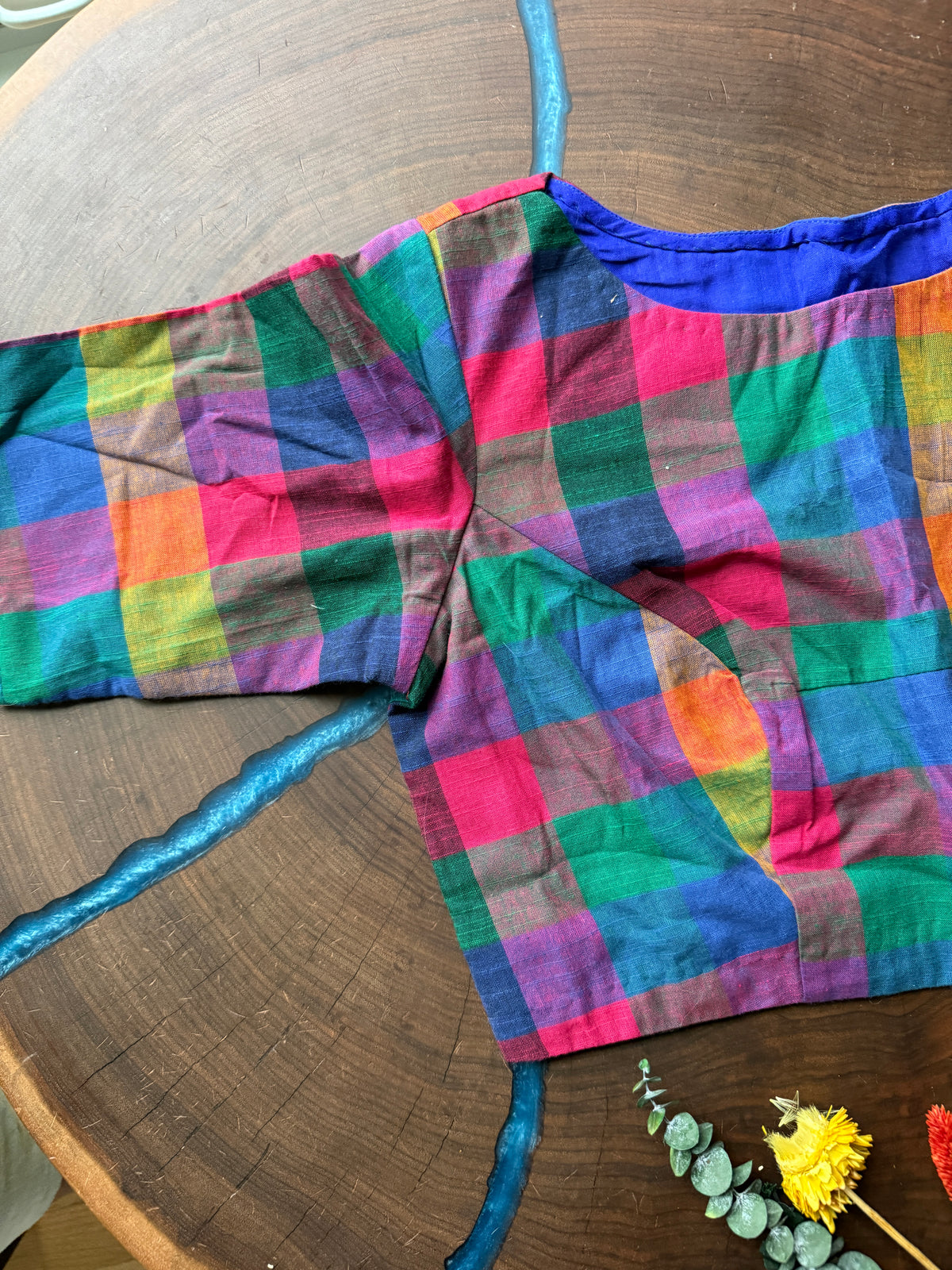 Madras Checks Blouse 03