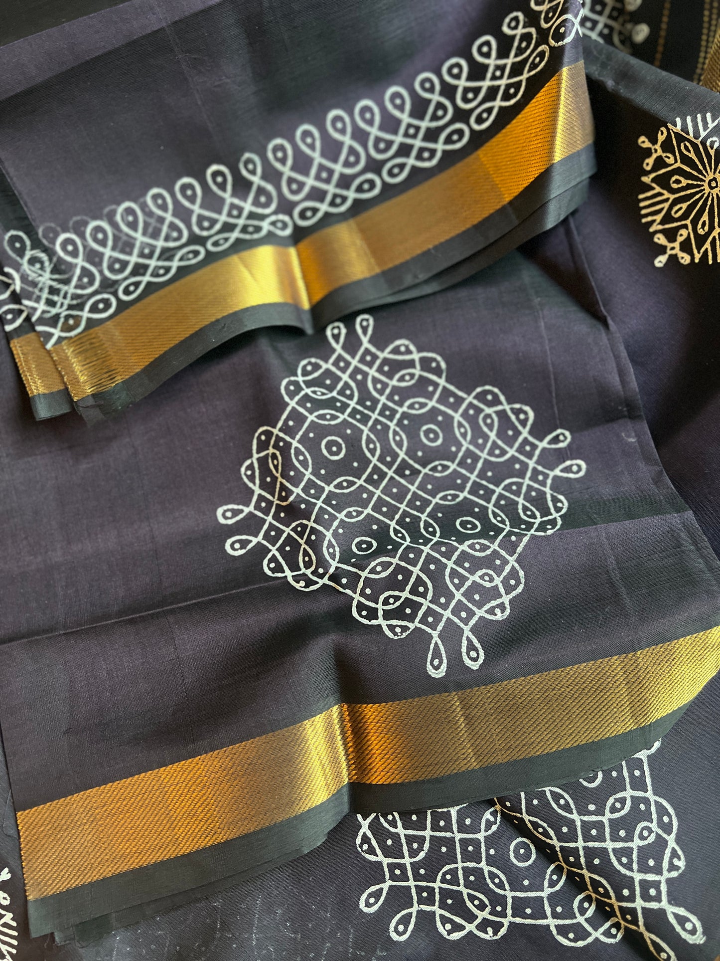 Black Kanchi Saree