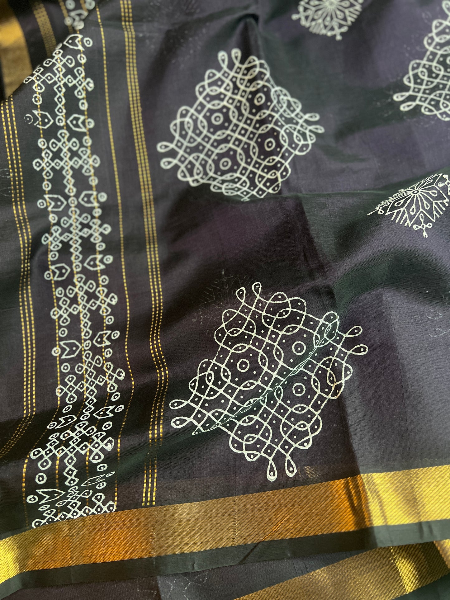 Black Kanchi Saree