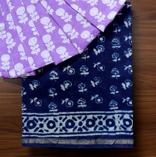 Ink Indigo Chanderi